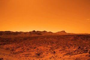 Cientistas estudam a possibilidade de viver em Marte.