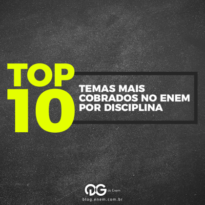 Veja Os 10 Temas Mais Cobrados No Enem - Blog Do QG Do Enem