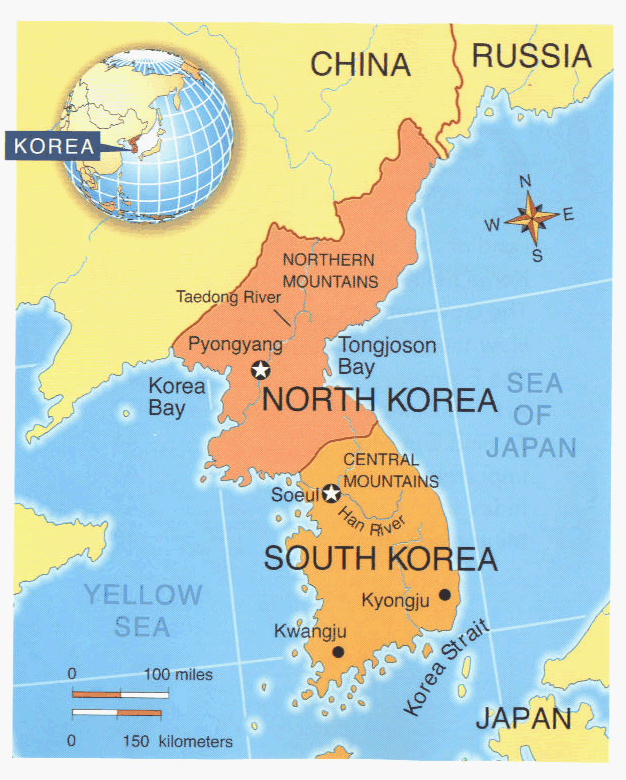 Покажи на карте северную корею. Северная и Южная Корея на карте. Республика Корея на карте. Корейская народно-Демократическая Республика на карте. Северная Корея и Южная Корея на карте.